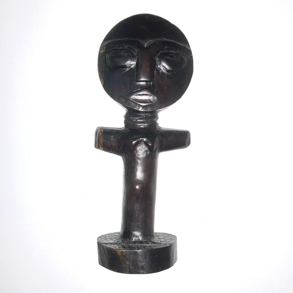 Vintage Black African Wooden Fertility God